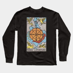 The Wheel of Fortune - Tarot Card Long Sleeve T-Shirt